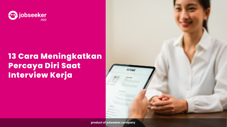 Ilustrasi percaya diri saat interview kerja.